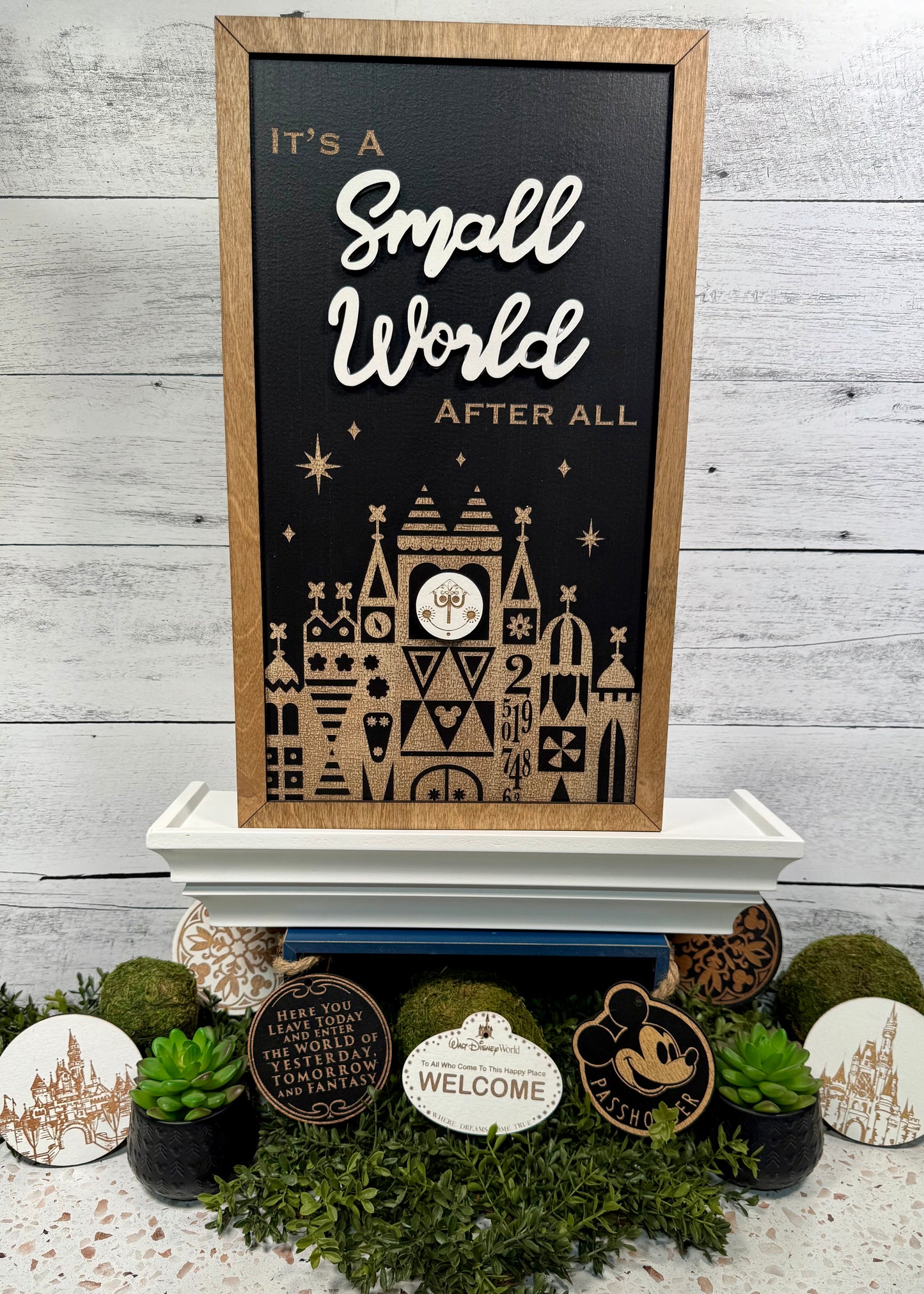 It’s A Small World Park-Inspired Framed Sign