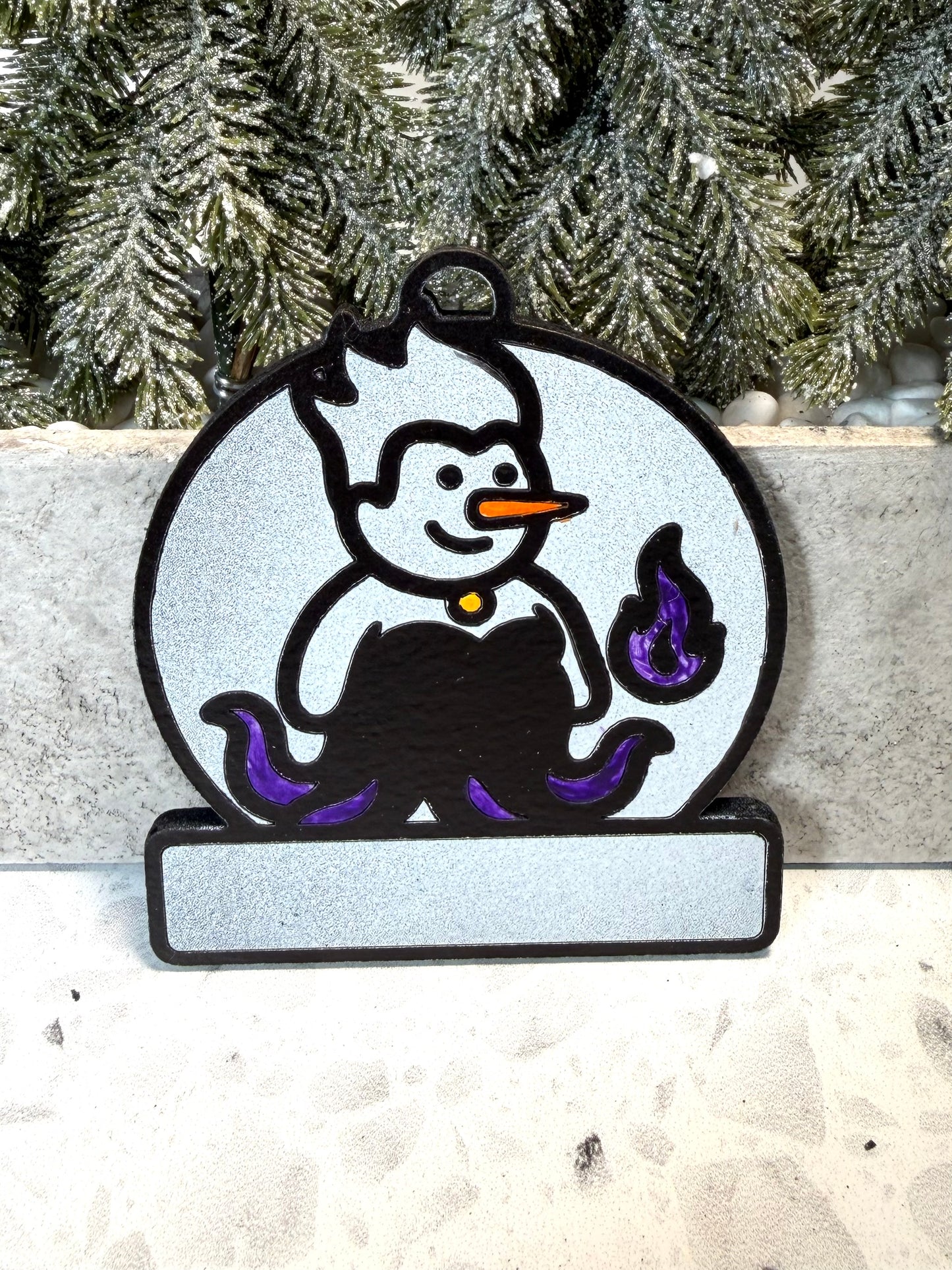 Villainous Sea Witch Snowman Ornament—Personalize