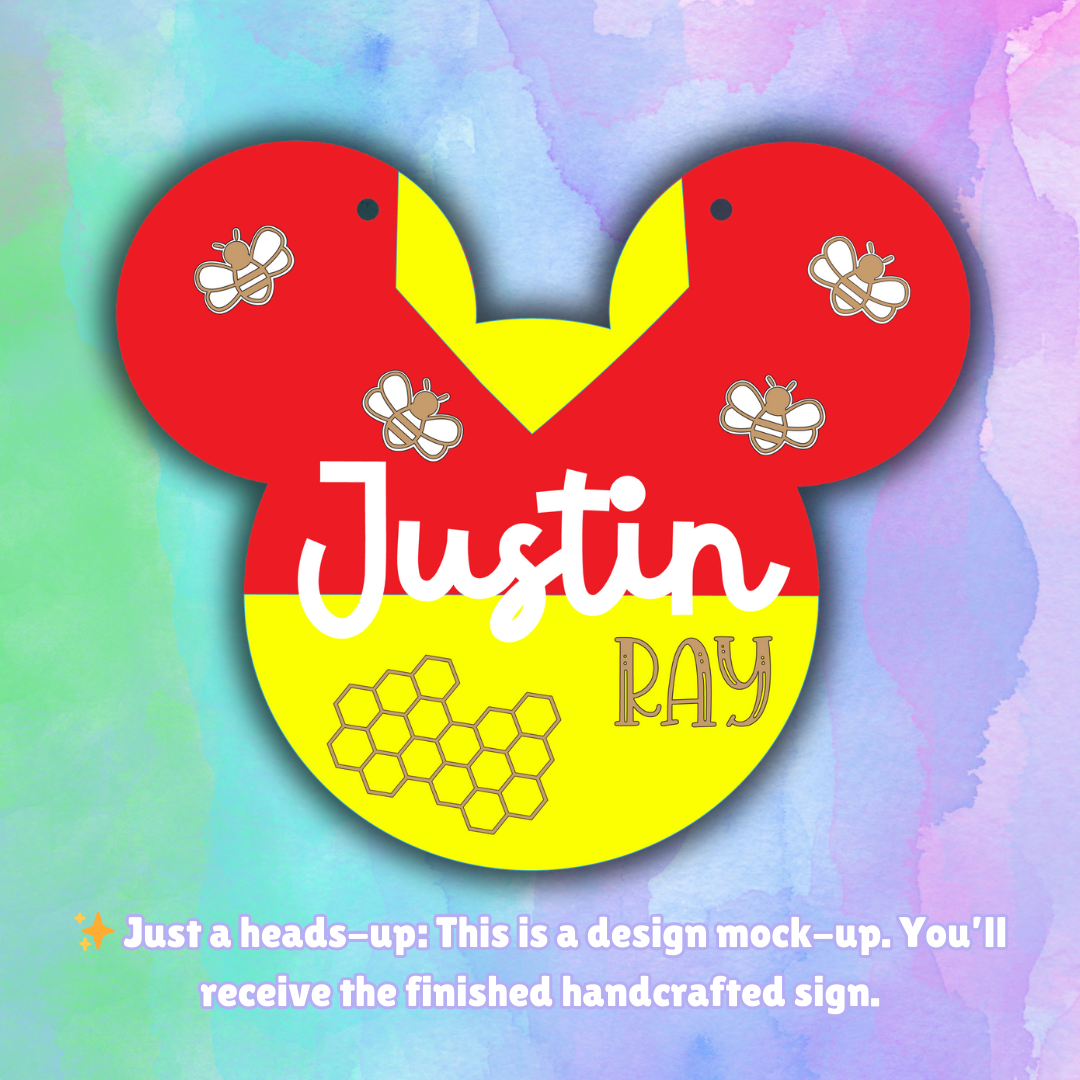 Enchanted Ears | Custom | Pooh Personalized Name Sign