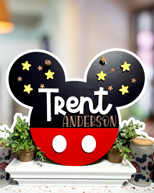 Enchanted Ears | Custom | Boy Mouse Personalized Name Sign