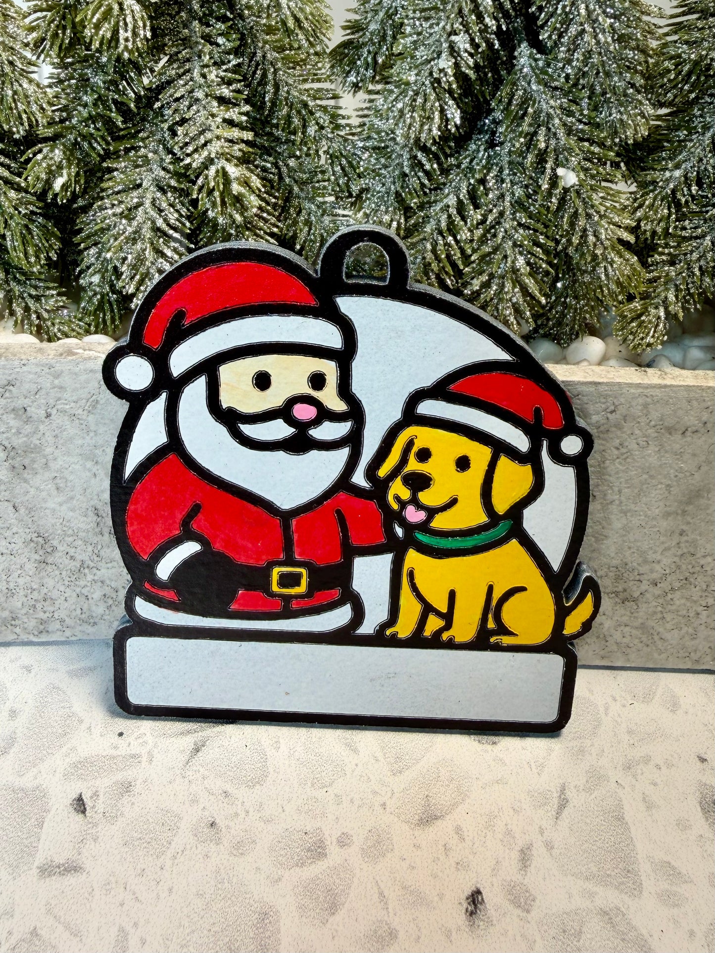 Santa and His Good Boy/Girl Golden—Personalize