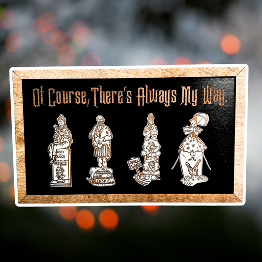 Actually Stretching Framed Halloween Sign