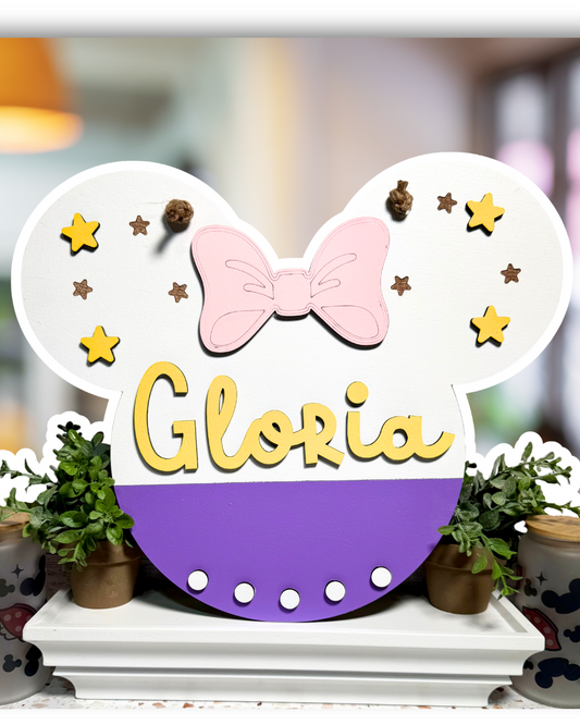 Enchanted Ears | Custom | Girl Duck Personalized Name Sign