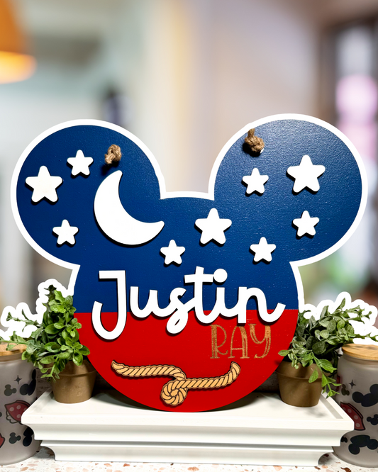 Enchanted Ears | Sorcerer Personalized Name Sign