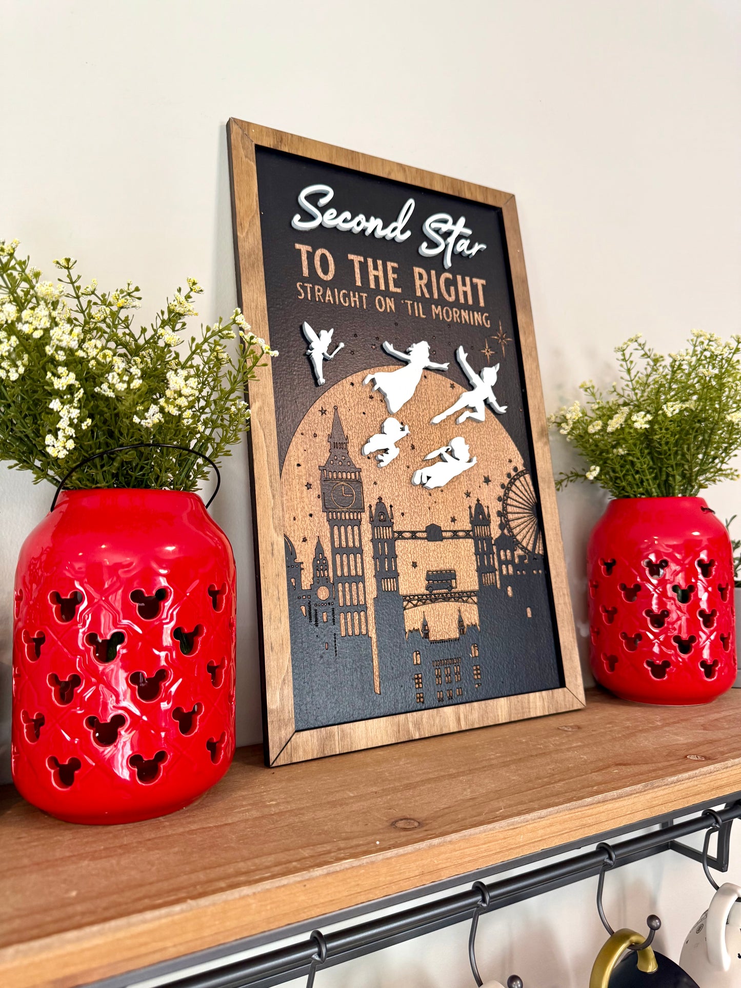 Second Star Park-Inspired Framed Sign