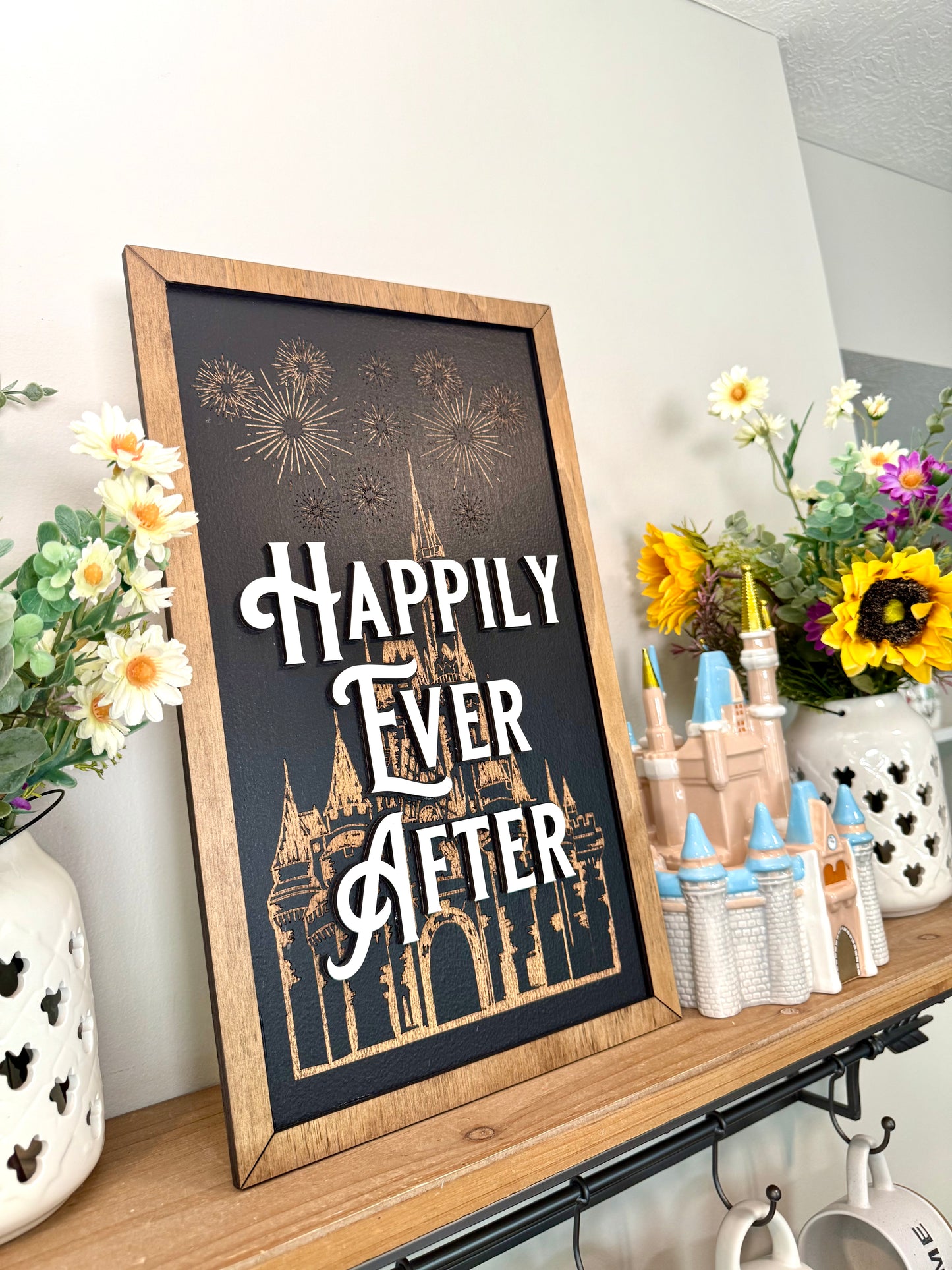 Happily Ever After Nighttime Spectacular Park-Inspired Framed Sign