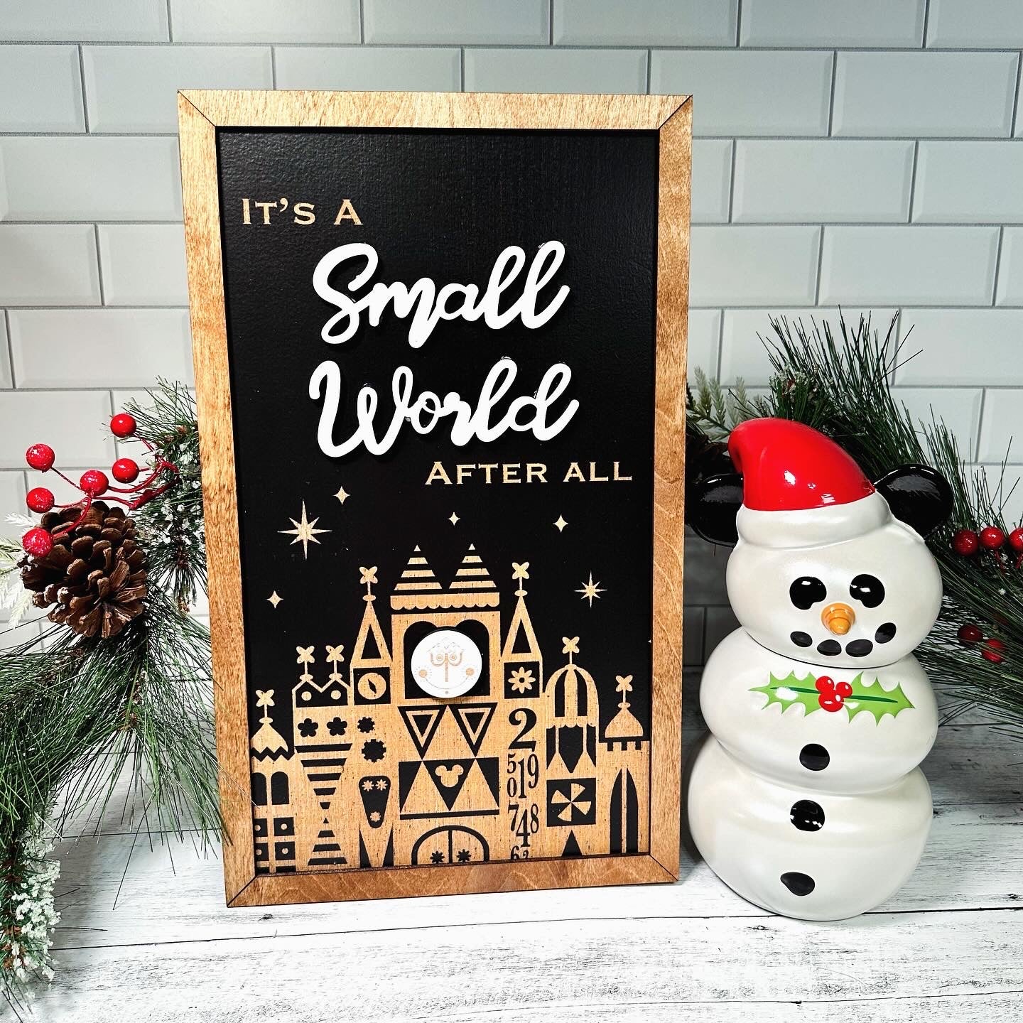 It’s A Small World Park-Inspired Framed Sign