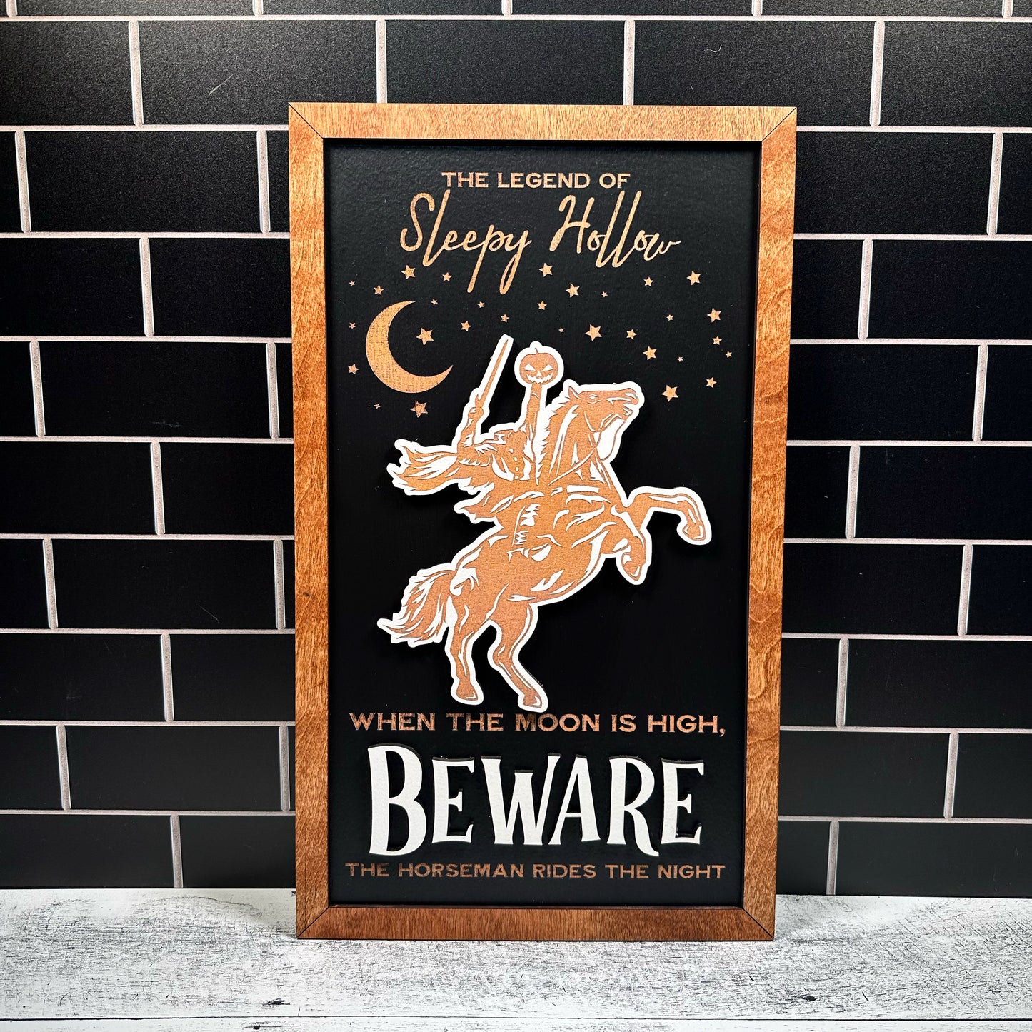 Ghost Social Framed Halloween Sign