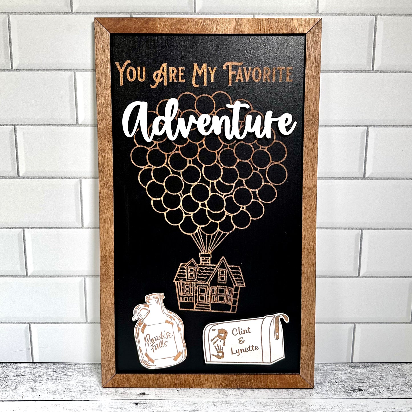 Married Life - Custom Mailbox Sign | Custom Client Gift Sign | Wooden Framed Sign