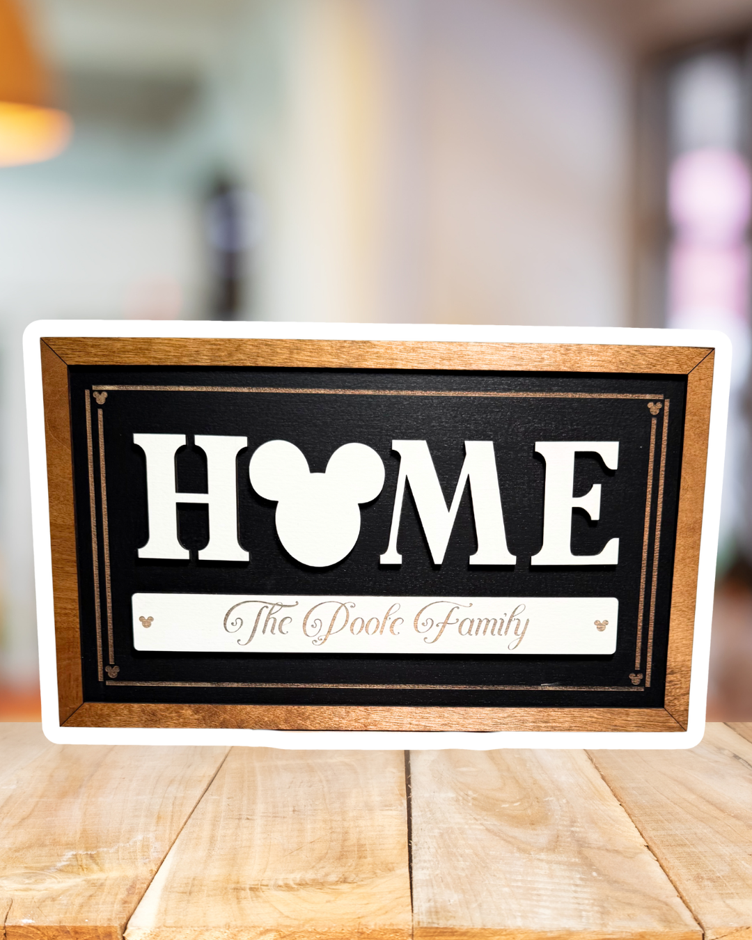 Home CUSTOM BANNER | Custom Client Gift Sign | Wooden Framed Sign