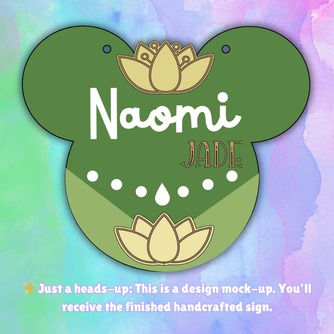 Enchanted Ears | Custom | Bayou Princess Personalized Name Sign