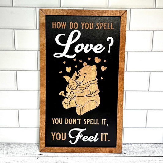 Feel Love Park-Inspired Framed Sign