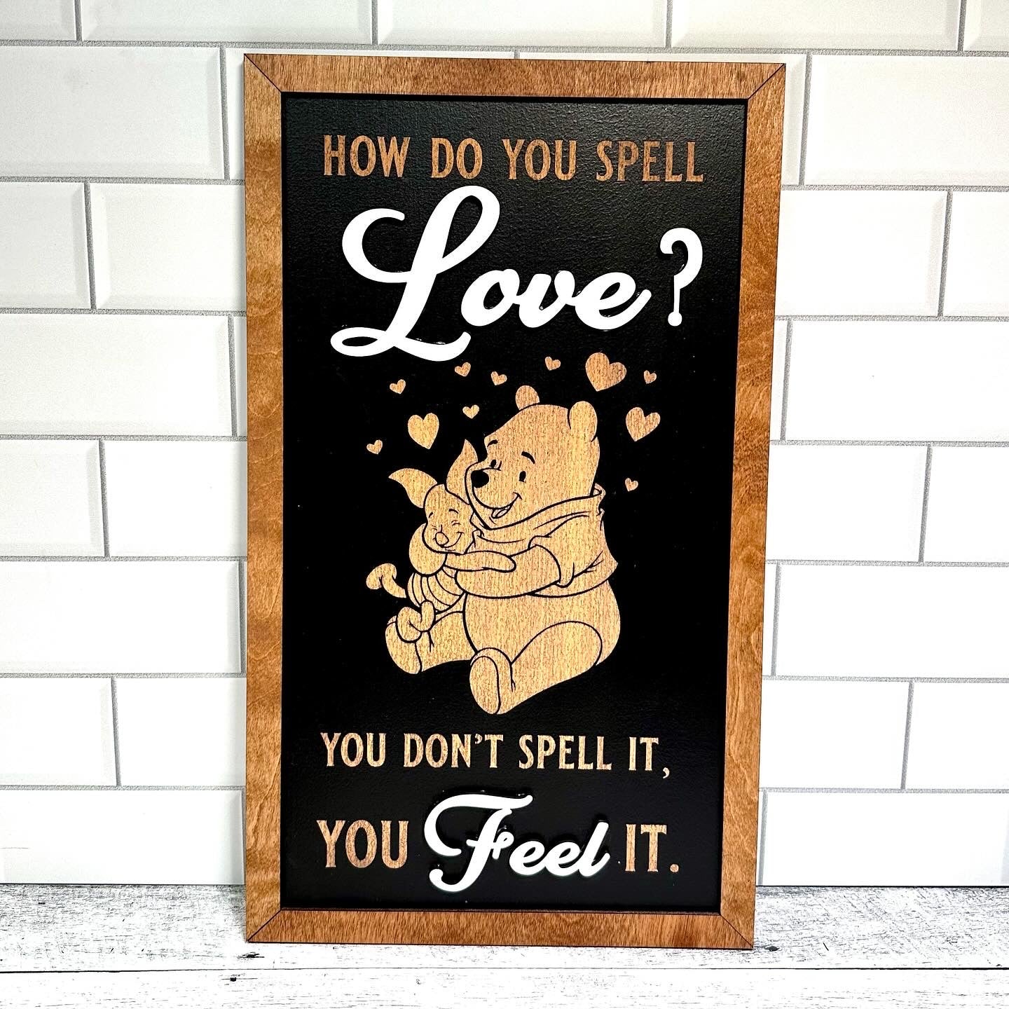 Feel Love Park-Inspired Framed Sign