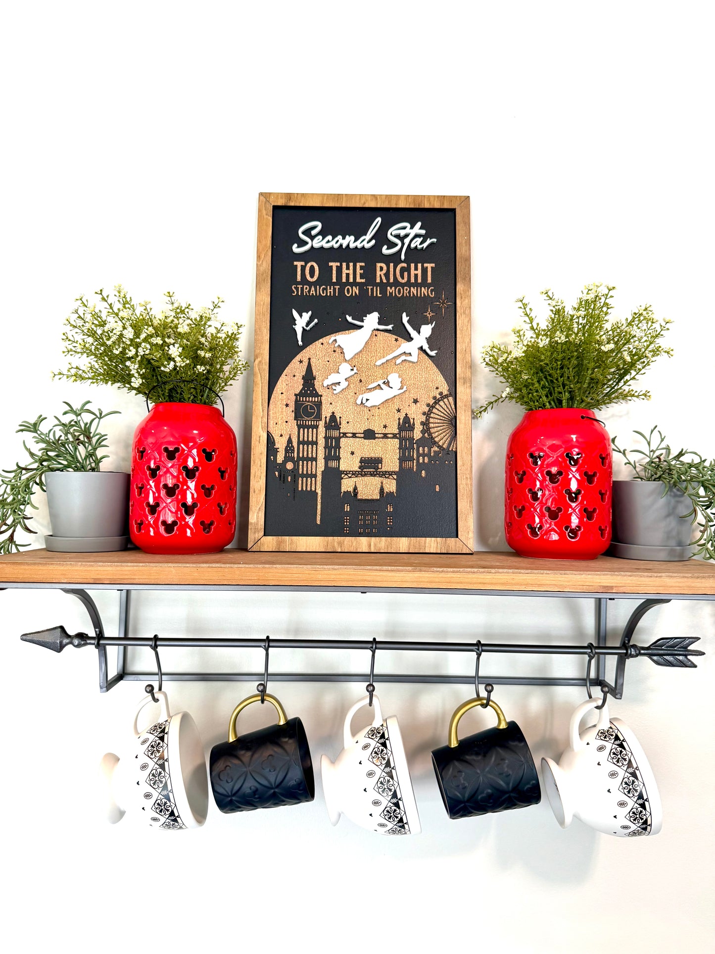 Second Star Park-Inspired Framed Sign