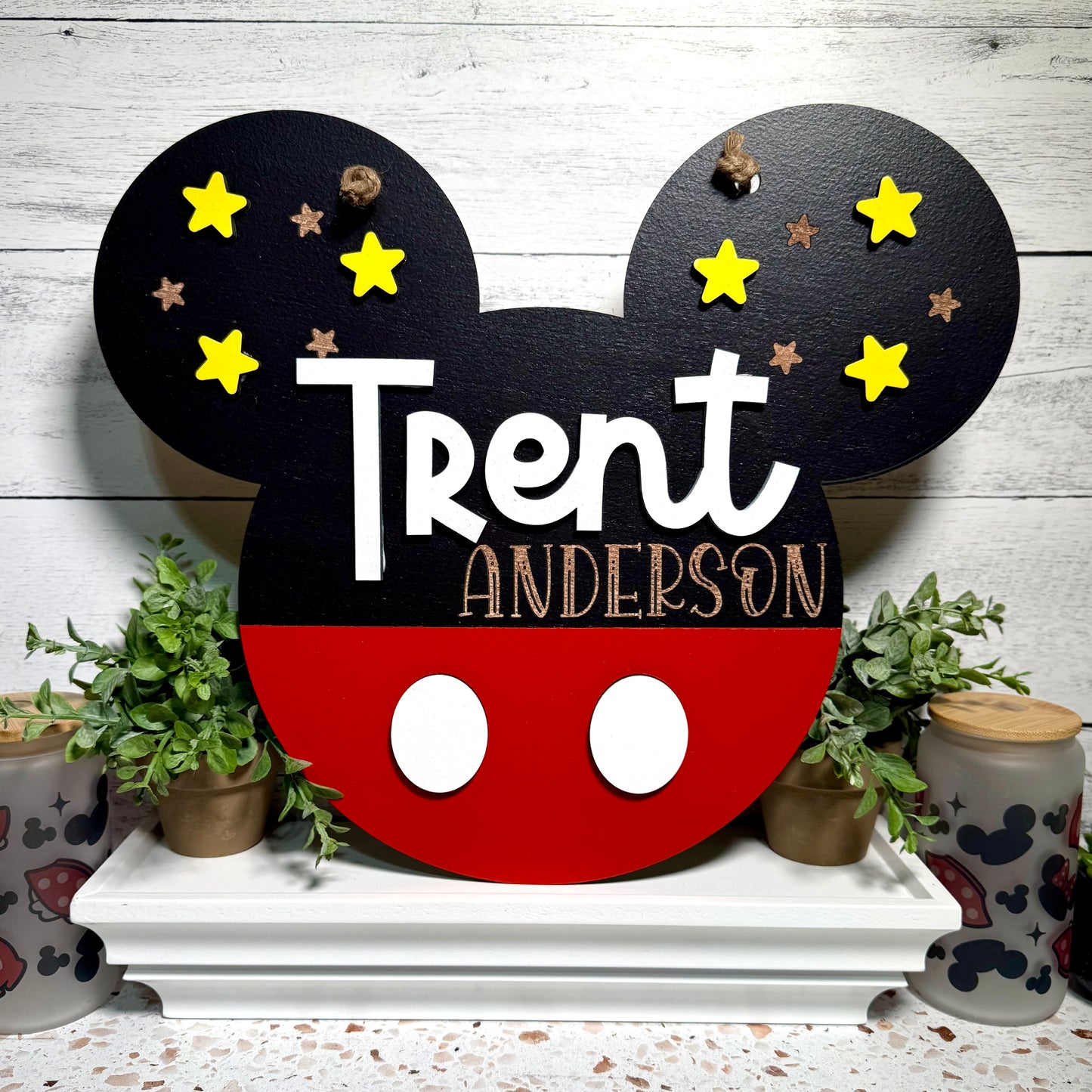 Enchanted Ears | Custom | Boy Mouse Personalized Name Sign