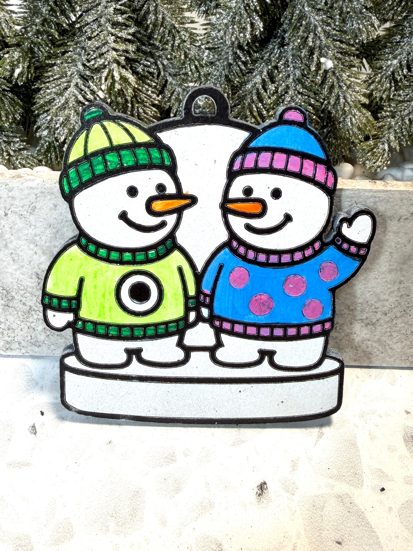 Monster Buddy Snowman Ornament—Personalize