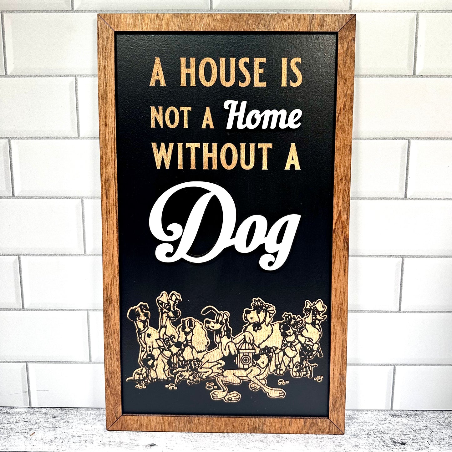 Dog Home Park-Inspired Framed Sign