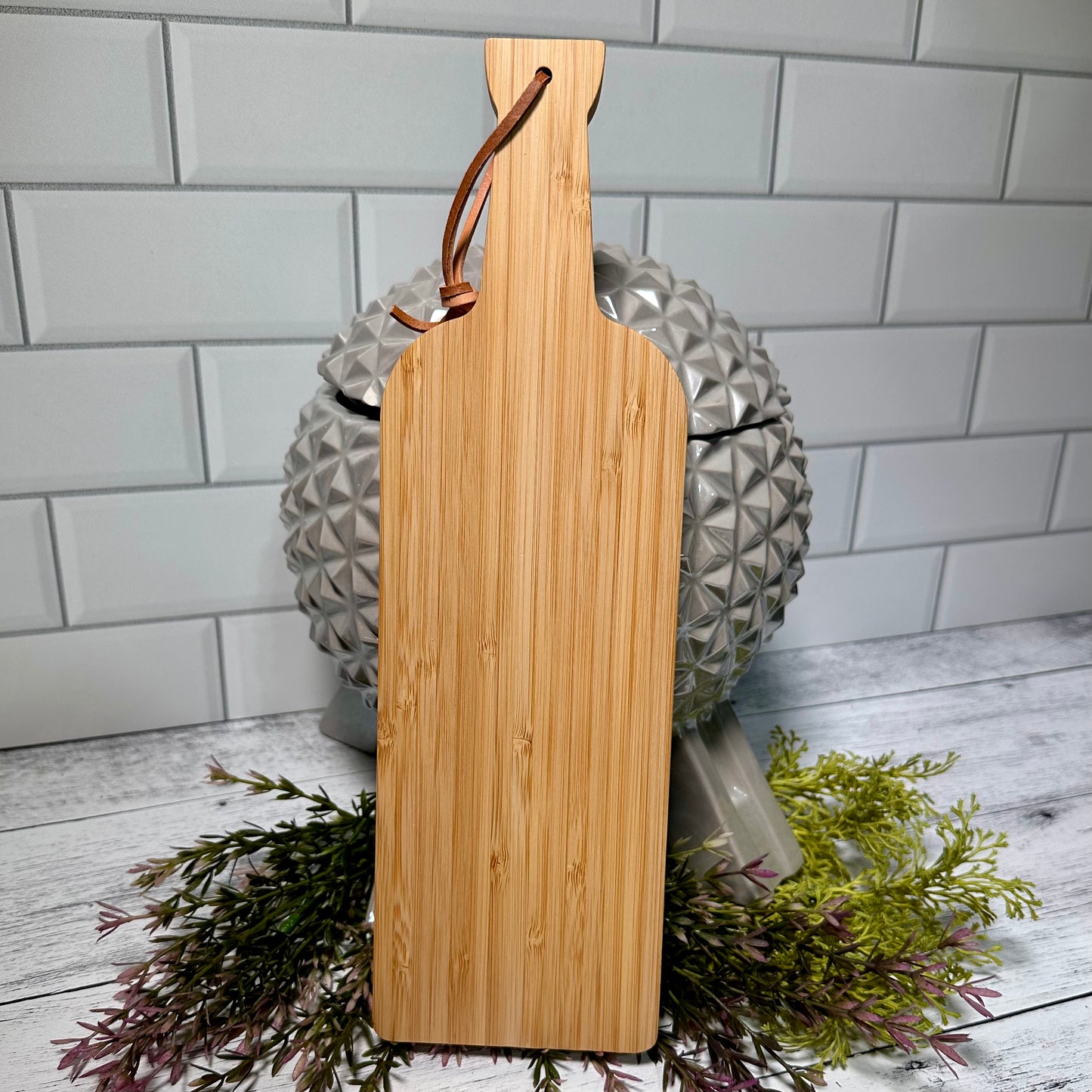 Land Wooden Bread / Charcuterie Cutting Board with Handle