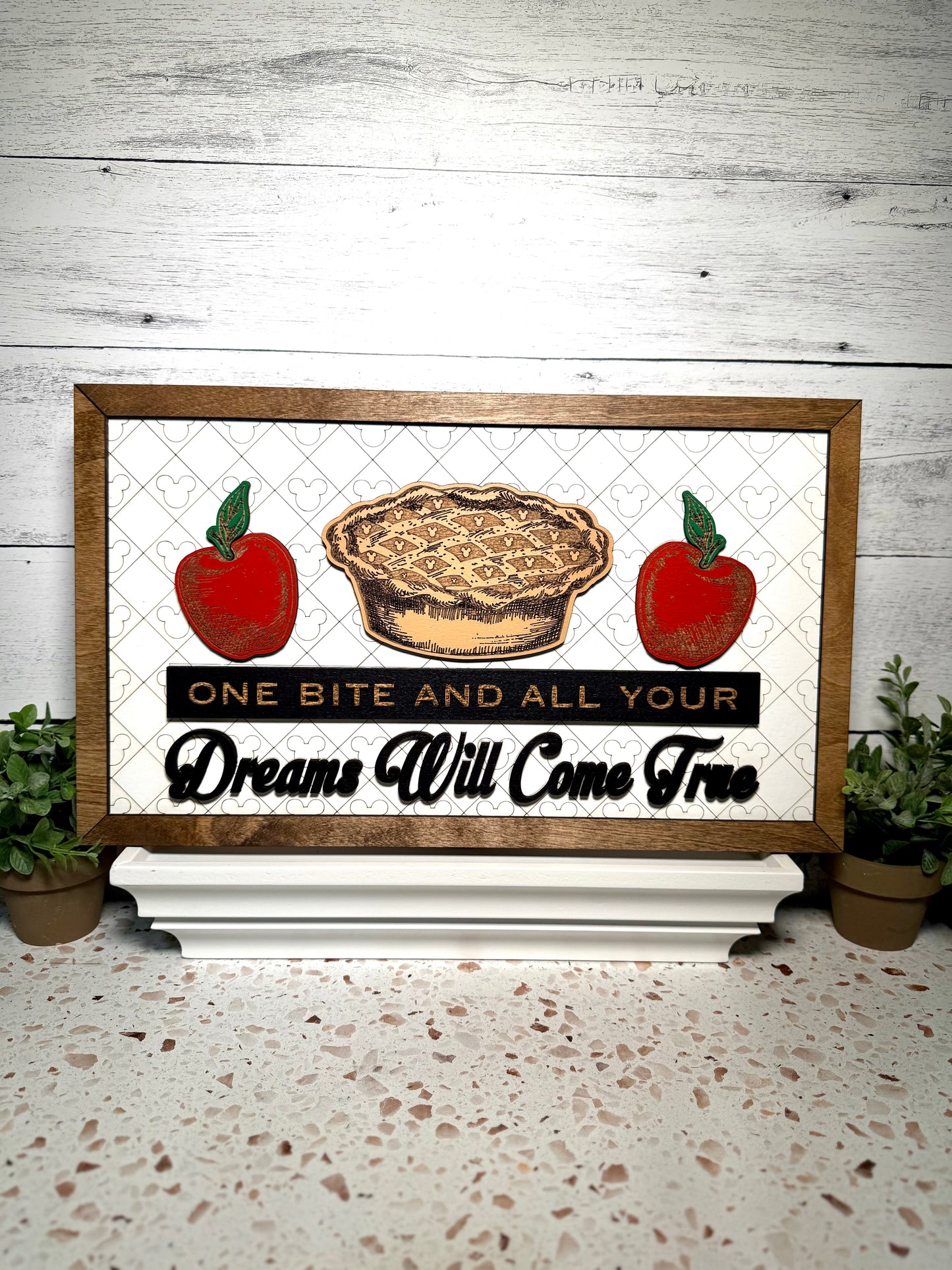 One Bite Park-Inspired Framed Sign