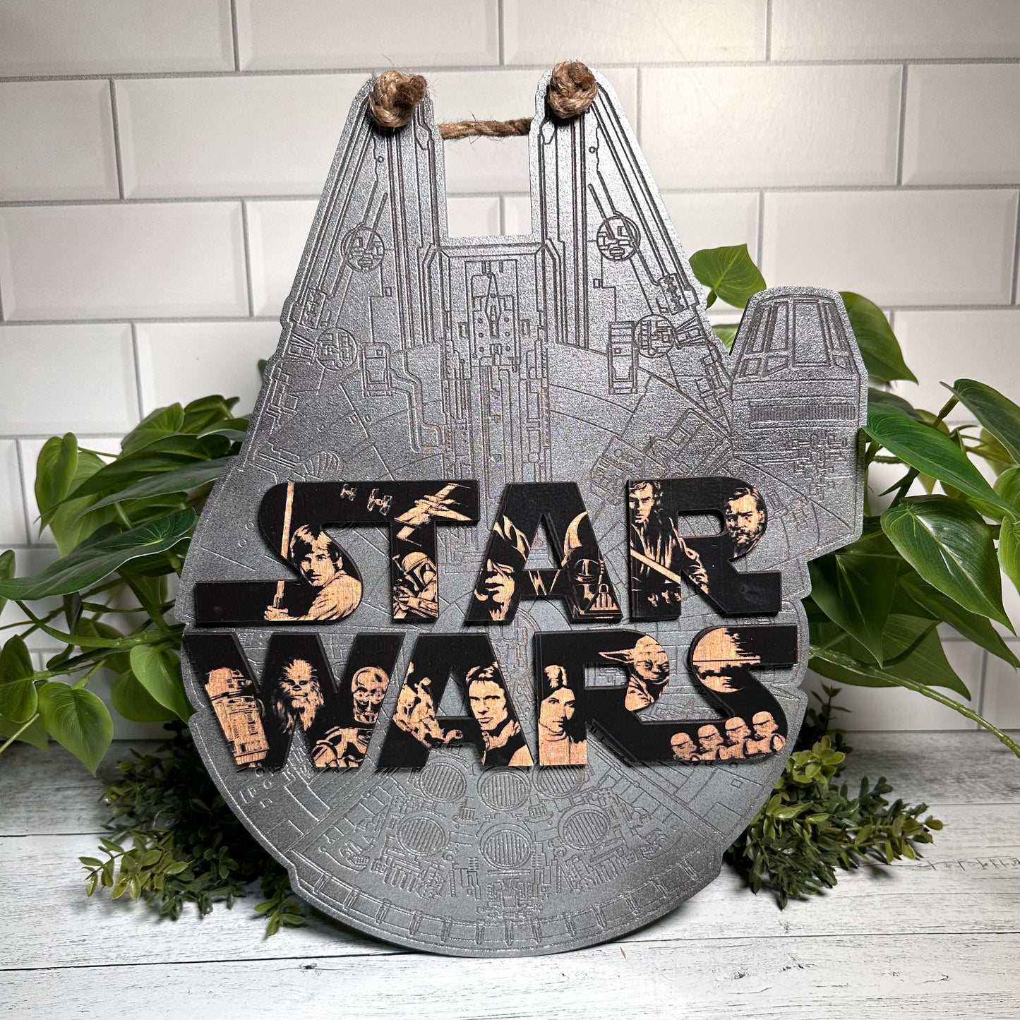 Galactic Spaceship Wall Hanger