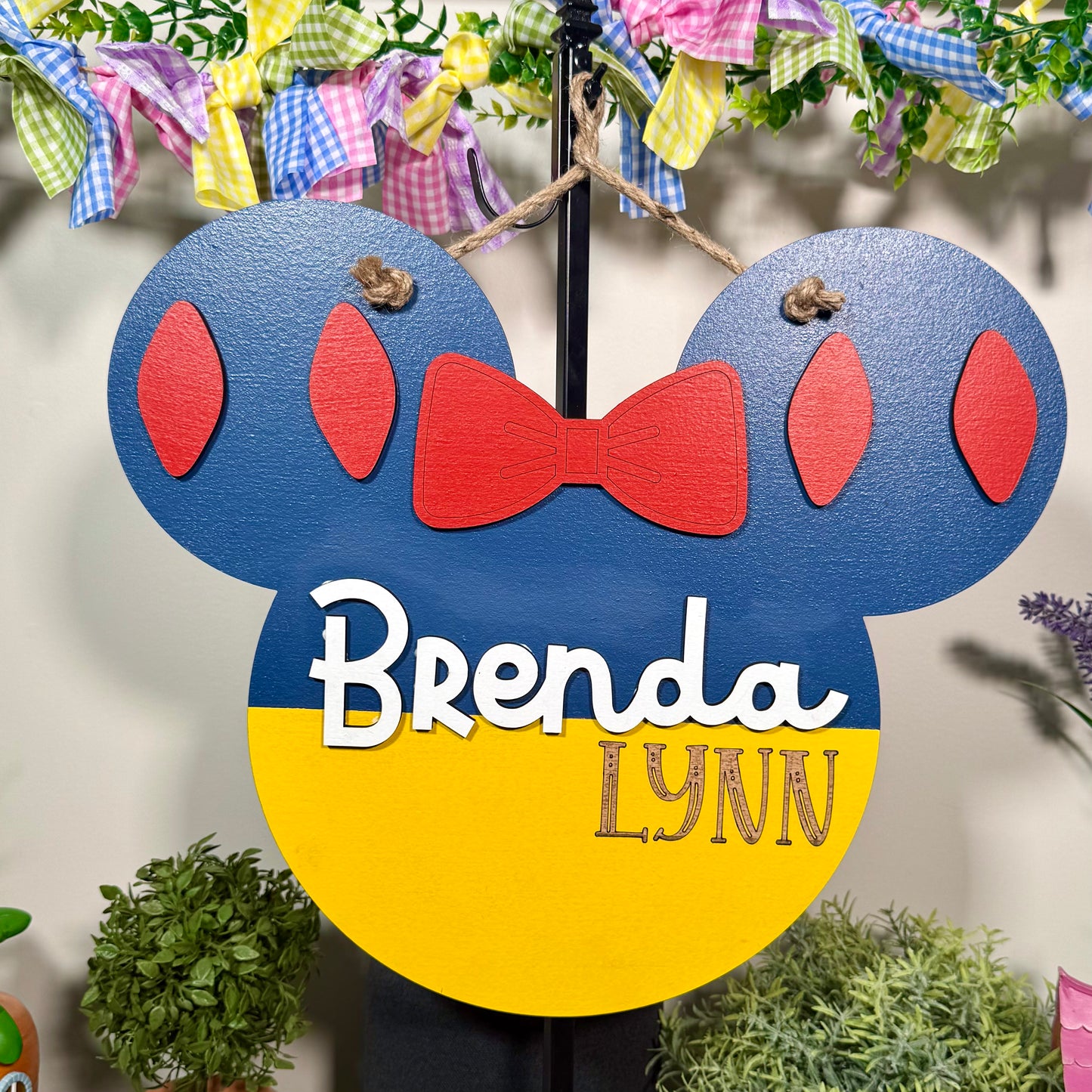 Enchanted Ears | Custom | Snow Personalized Name Sign