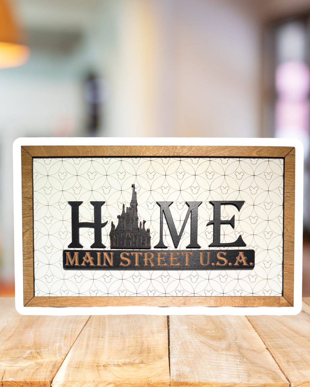HOME | Main Street U.S.A. Park-Inspired Framed Sign