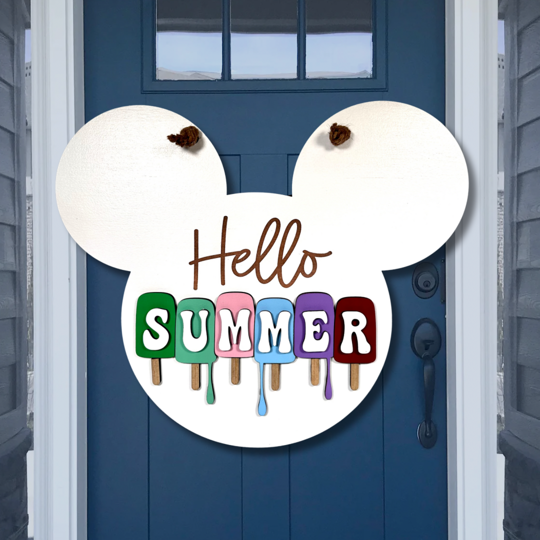 Hello Popsicle Wall Sign