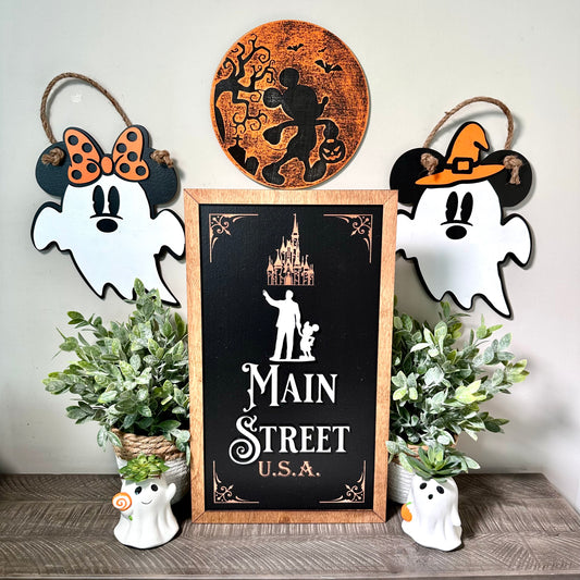 Walking Down Main Street U.S.A. Park-Inspired Framed Sign