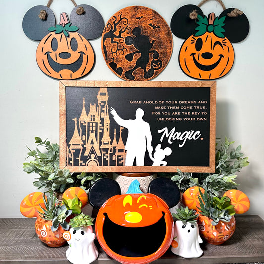 Unlocking Your Own Magic | Firework View | Park-Inspired Framed Sign