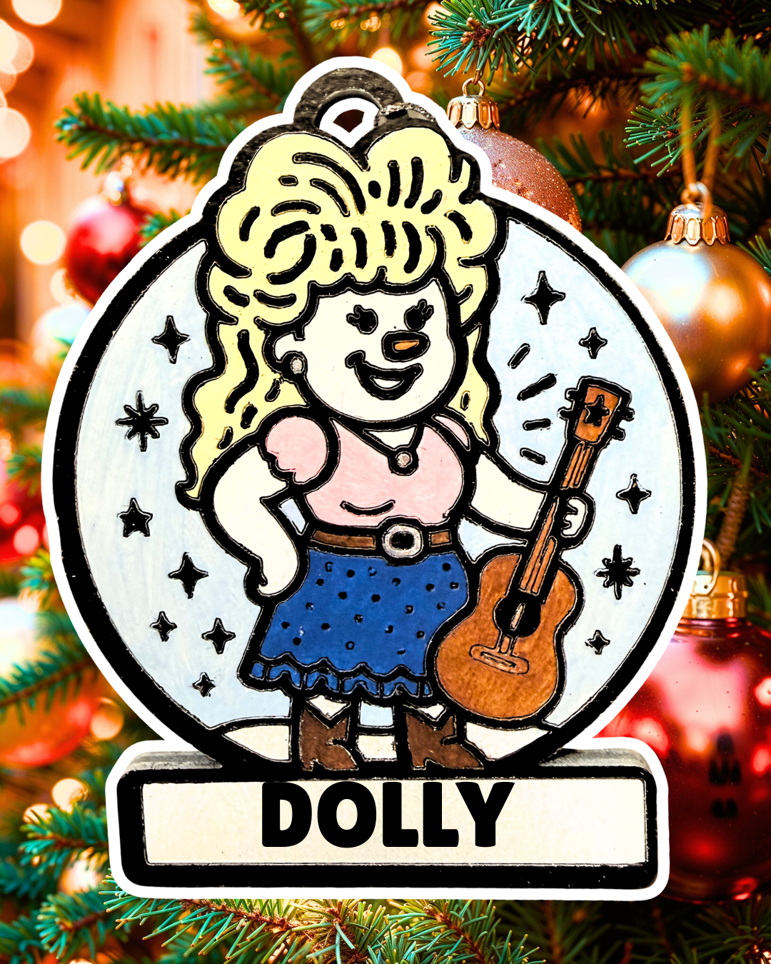 Enchanting Dolly Snowman Ornament—Customizable