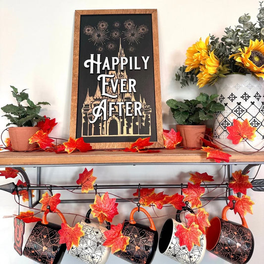 Happily Ever After Nighttime Spectacular Park-Inspired Framed Sign