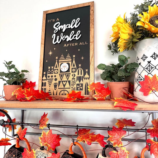 It’s A Small World Park-Inspired Framed Sign