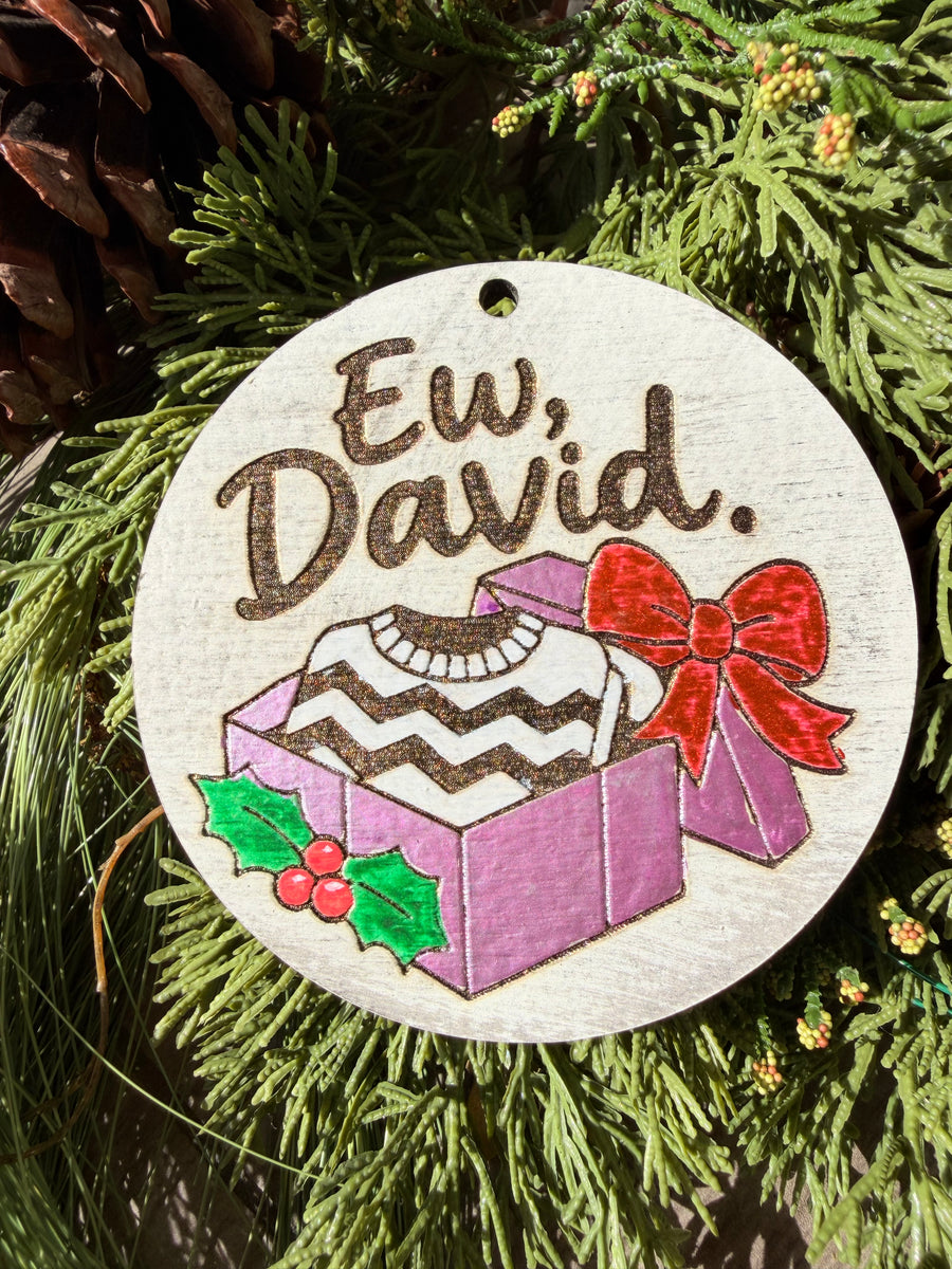 Ew, David | Hand-Painted Round Ornament