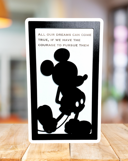 Dreams Can Come TruePark-Inspired Framed Sign