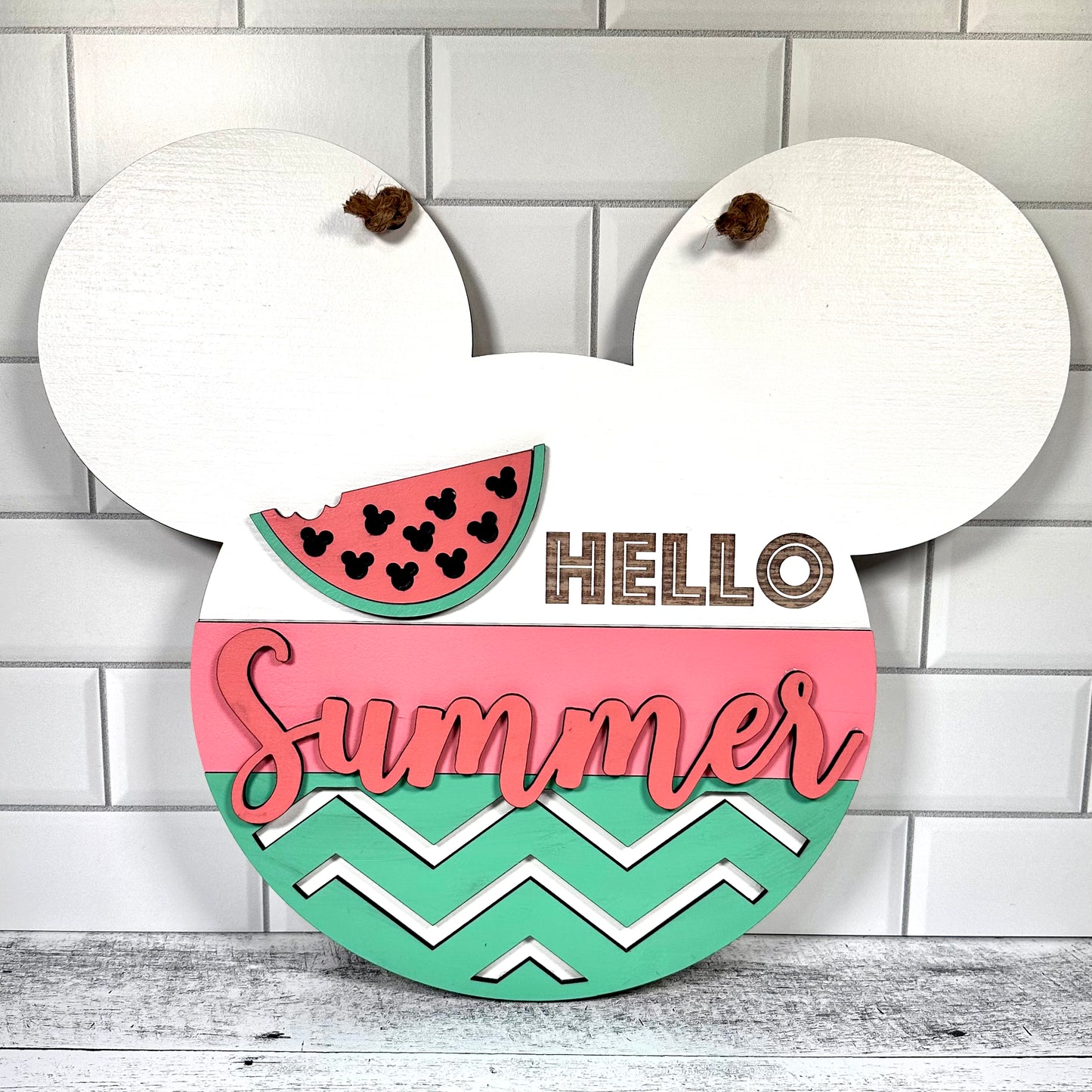 Hello Watermelon Wall Sign