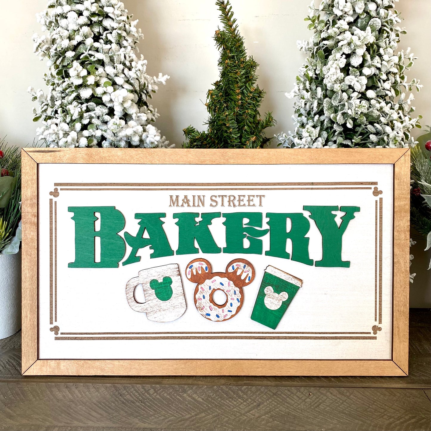 Original Main Street Bakery Park-Inspired Framed Sign