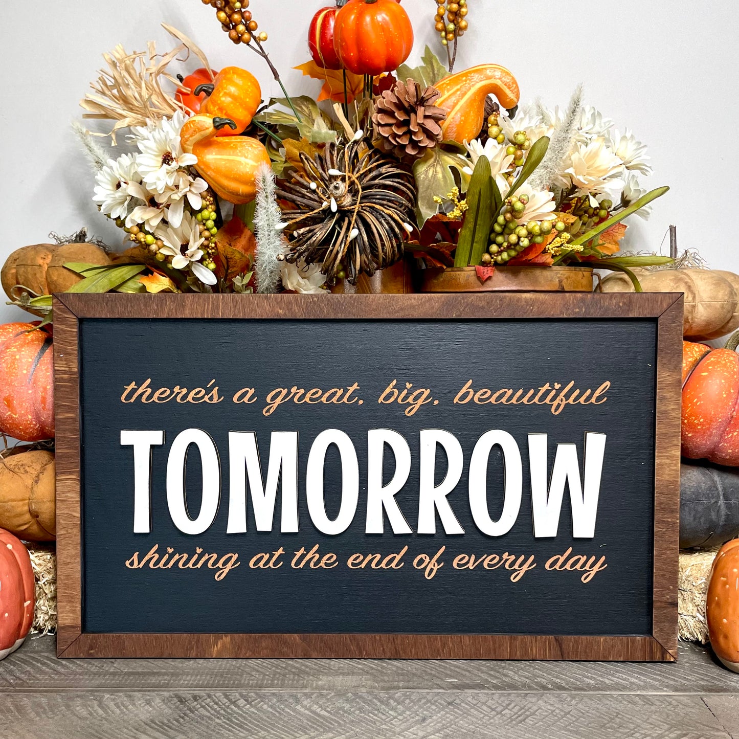 Great Big Beautiful Tomorrow Horizontal Park-Inspired Framed Sign