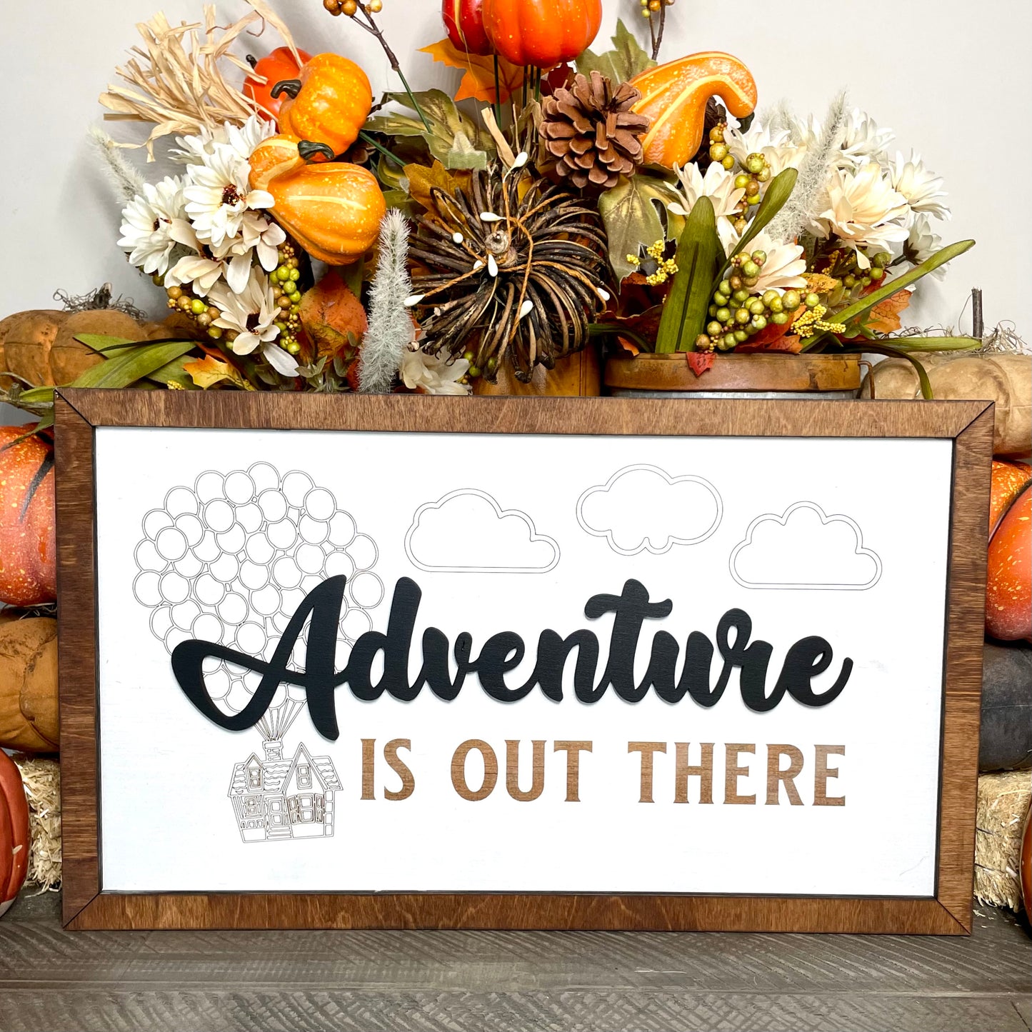 Adventure is Out There Park-Inspired Framed Sign