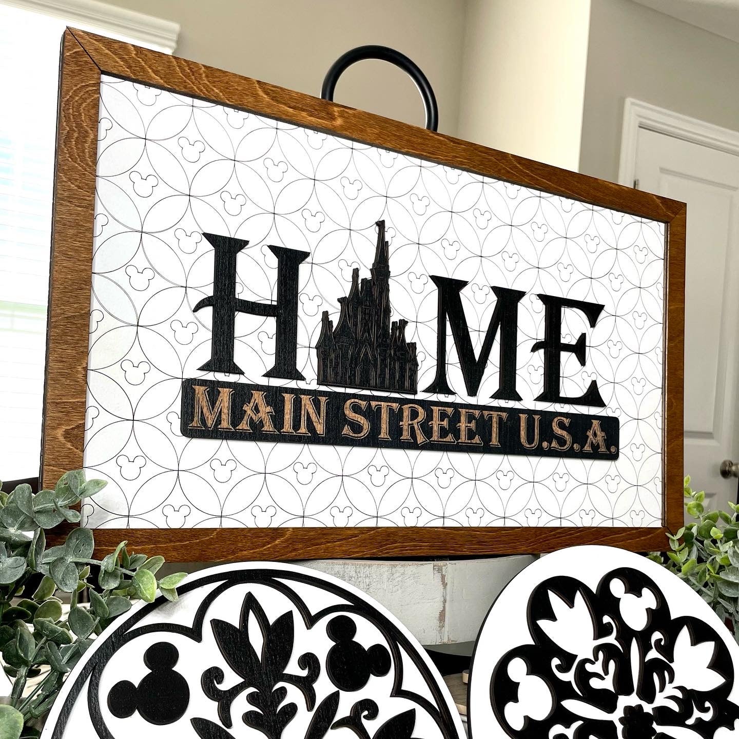 HOME | Main Street U.S.A. Park-Inspired Framed Sign
