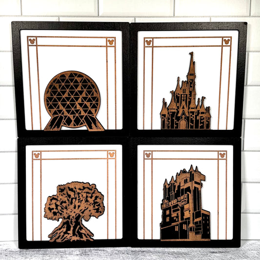 Iconic World Park Square Signs