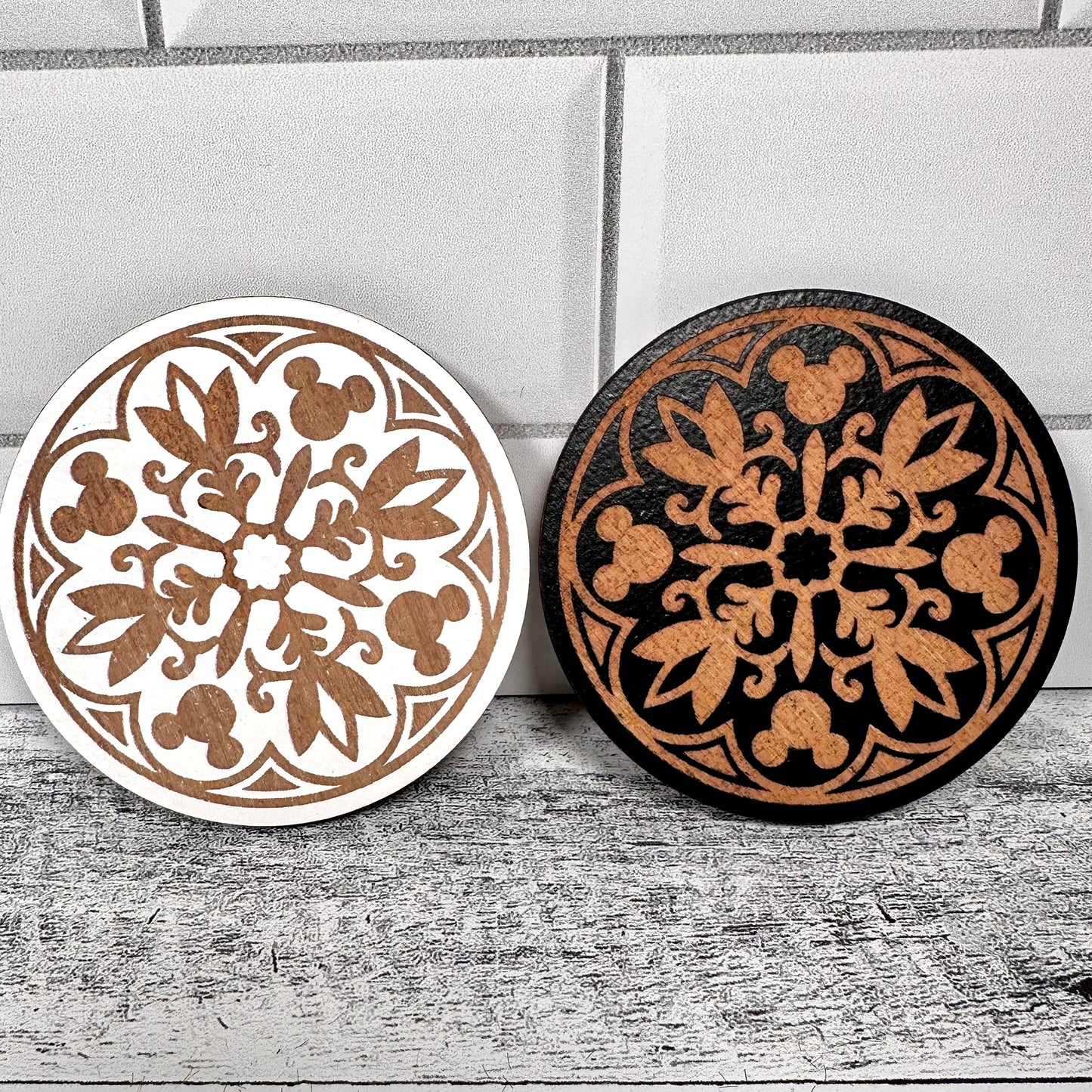 Round Mouse Home Collection Coasters