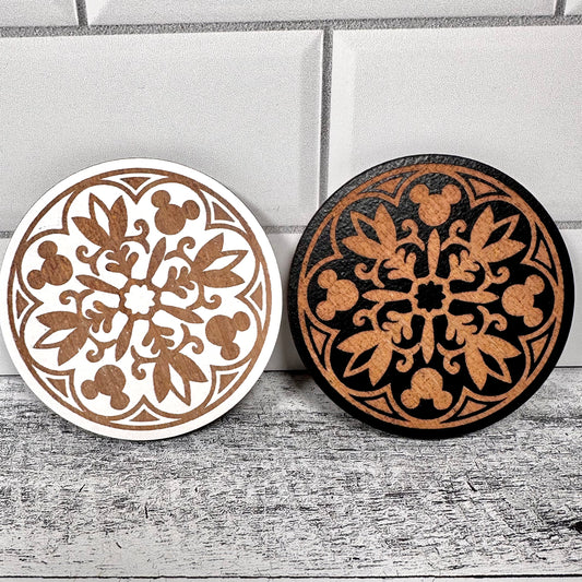 Round Mouse Home Collection Coasters