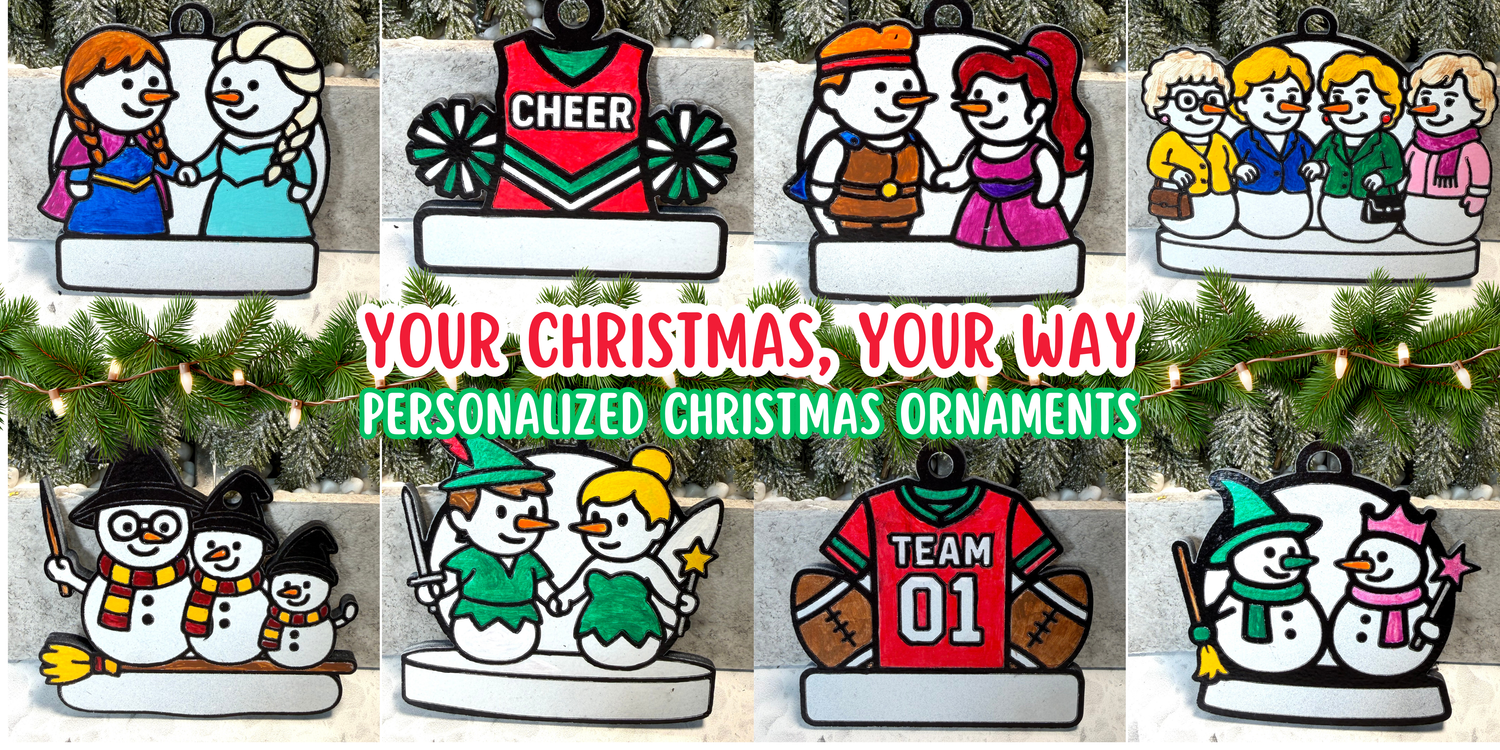 Personalized Christmas Ornaments – Custom Name Holiday Gifts