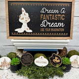 Dream A Fantastic Dream | Sorcerer Apprentice Framed Sign - Handmade by JRW Design Co.