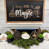 Every Mile Is Magic | Four Parks Skyline Framed Sign - Handmade by JRW Design Co.