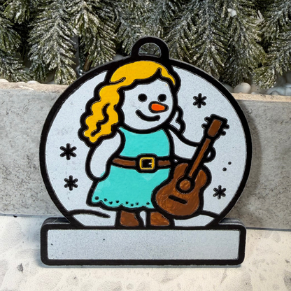 Debut Era Country Snowman Ornament—Personalize