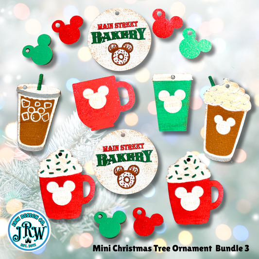 Main Street Bakery | Enchanted Mini Christmas Tree Kit Christmas Tree with Red Metal Base 25in