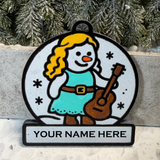Debut Era Country Snowman Ornament—Personalize