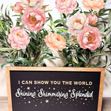 Shining Shimmering Splendid Framed Wall Sign