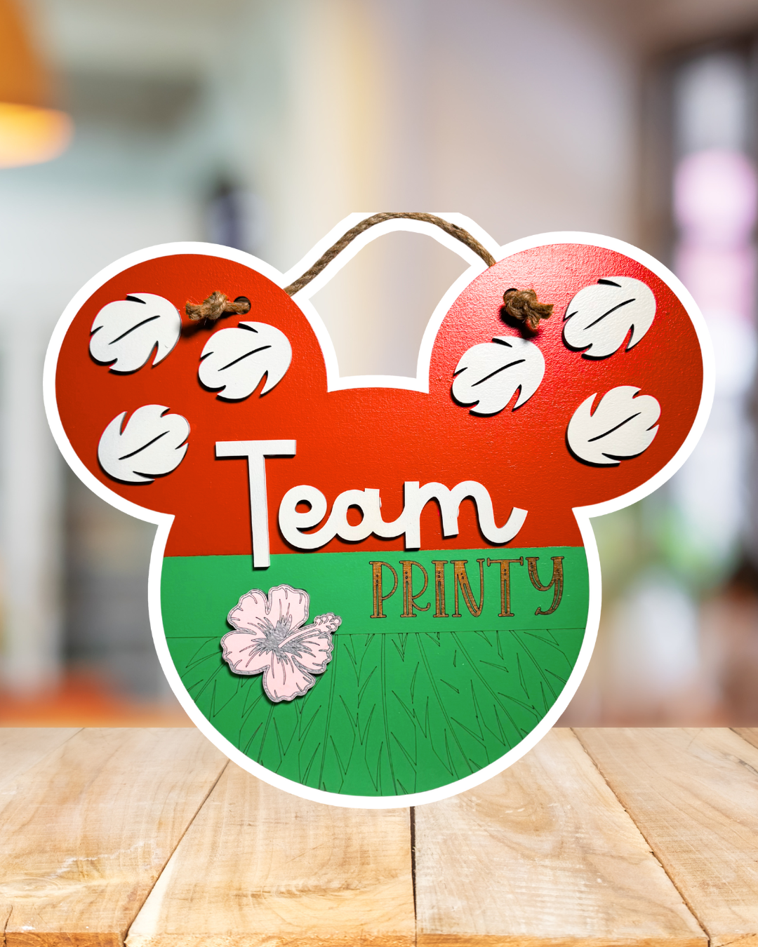Enchanted Ears | Custom | Hawaiian Princess Personalized Name Sign